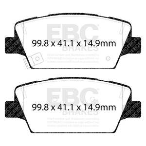 EBC 2017+ Kia Cadenza 3.3L Ultimax2 Rear Brake Pads