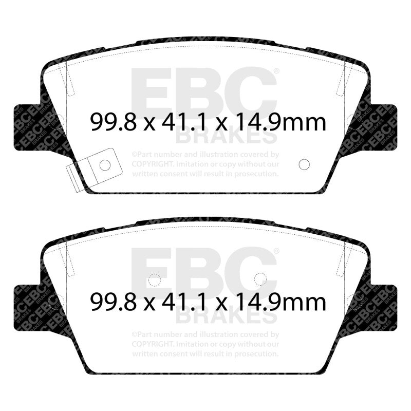 EBC 2017+ Kia Cadenza 3.3L Ultimax2 Rear Brake Pads