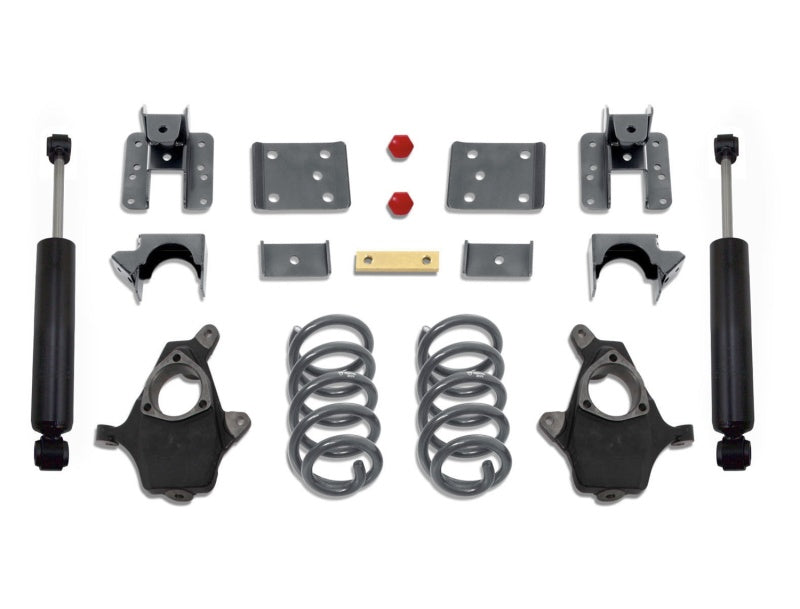 MaxTrac 14-16 GM C/K1500 2WD/4WD Extended/Crew Cab w/Cast Steel Susp. 4in/6in Lowering Kit