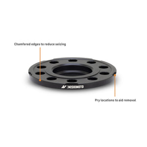 Mishimoto Wheel Spacers - 5x112 - 66.5 - 12 - M14 - Black