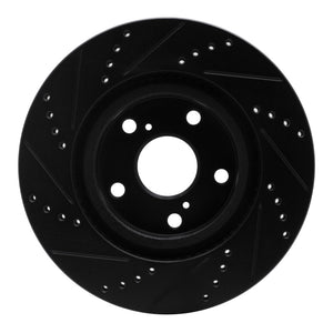 R1 08-12 Renault TRAFIC (Mexico) Front Right Drilled & Slotted Black Brake Rotor