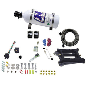 Nitrous Express 4150 4-BBL/Gasoline Nitrous Kit (50-300HP) w/5lb Bottle