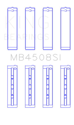 King Engine Bearings Honda J30/J35 (Size +0.75mm) Main Bearing Set