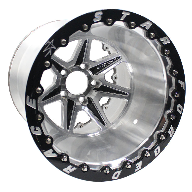 Race Star 72 ValStar 15x10 / 5x4.50BC / 7.5BS / 3.072in CB / Machined w/Black Accents Wheel