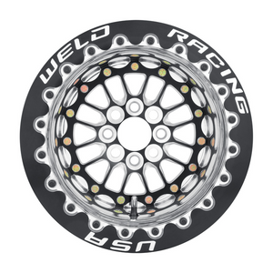 Weld Tuner Import 13x10 / 4x100 / 4.5 BS / 2.25 HB - Black Center - Polished Shell - DBL Wheel