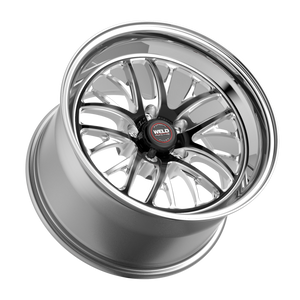 Weld S82 18x9 / 5x120 / 7.2 BS / 3.18 HB - Black Center - Polished Shell - Non-BL Wheel