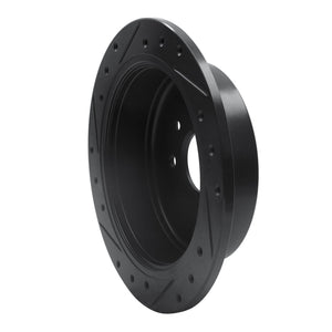 R1 10-15 Renault SANDERO (Mexico) Front Right Drilled & Slotted Black Brake Rotor