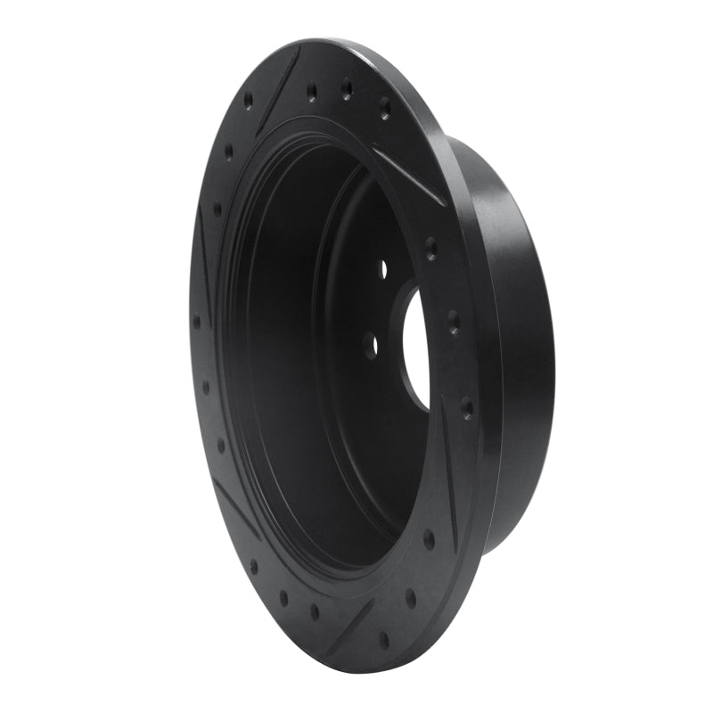R1 10-15 Renault SANDERO (Mexico) Front Right Drilled & Slotted Black Brake Rotor