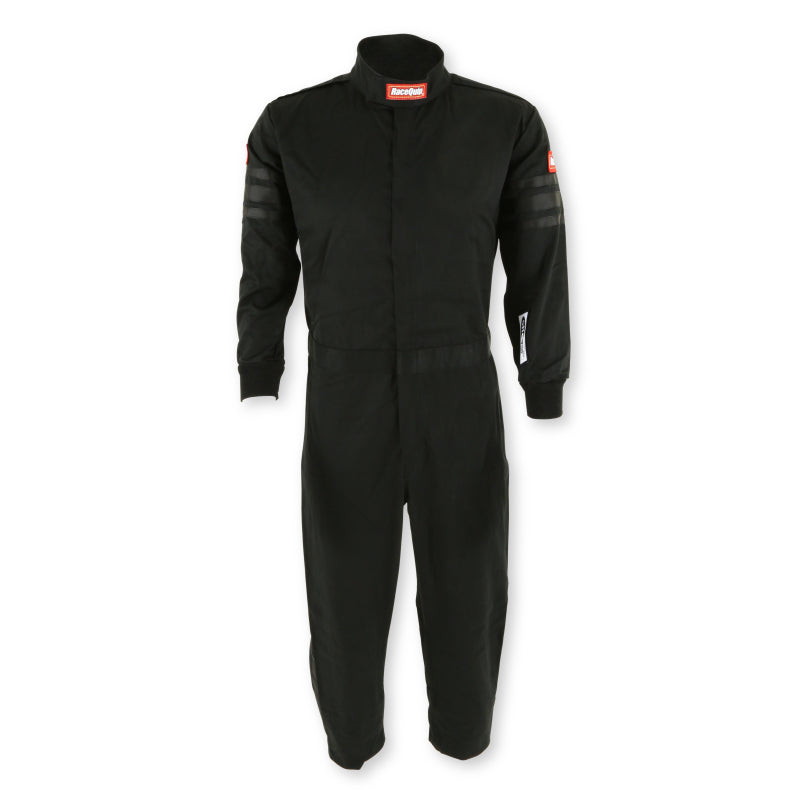 RaceQuip Black Trim SFI-1 JR. Suit - Kids Large