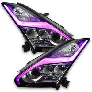 Oracle 15-21 Nissan GT-R Lightning Bolt Headlight DRL RGB+W w/ Simple Controller