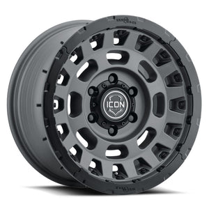 ICON Hammer Pro 17x8.5 / 6x5.5 / 25mm / 5.75in BS - Charcoal