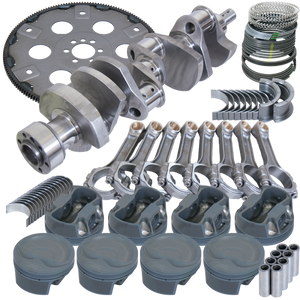Eagle Chevy 350 1Pc 3.750in Crank 6.000in I-Beam Rod 4.030in Pistons 168 Tooth FP Balanced Assembly