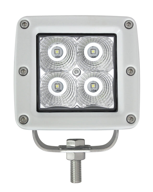 Hella HVF Cube 4 LED Off Road Kit - 3.1in 12W Flood Beam