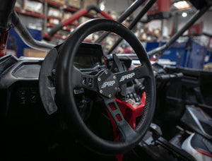 PRP Deep Dish Leather Steering Wheel - Black