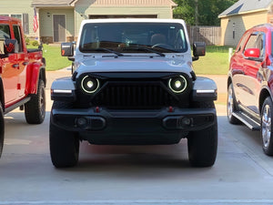 Oracle Oculus Bi-LED Projector Headlights for Jeep JL/Gladiator JT - Matte Blk - 5500K