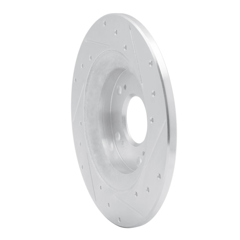 R1 00-09 Honda S2000 Rear Left Drilled & Slotted Silver Brake Rotor