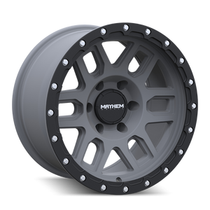 Mayhem 8304 Delta 17x9 / 6x139.7 BP / -12mm Offset / 106mm Hub Matte Gunmetal- Matte Black Lip Wheel