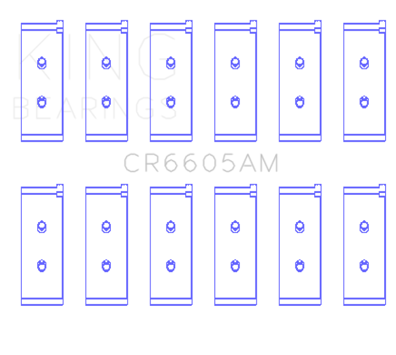 King Engine Bearings Toyota 5ME/5MGE/7MGE/7MGTE (Size +1.5) Rod Bearing Set