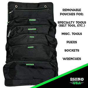 Rhino USA Heavy Duty Off-Road Tool Bag/Roll Black