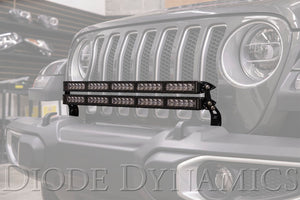 Diode Dynamics 18-21 Jeep JL Wrangler/Gladiator SS30 Bumper Bracket Kit - White Driving (Single)