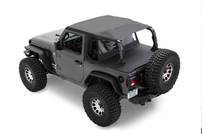 Bestop 18-26 Jeep Wrangler JL 2-Door Duster Deck Cover (Black Diamond)