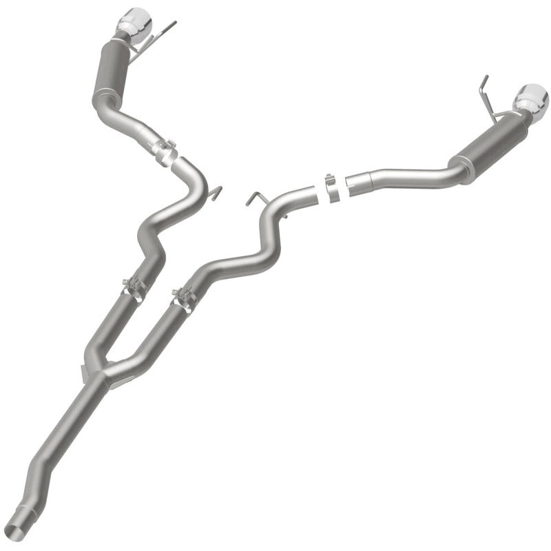 MagnaFlow Cat-Back 15-16 Ford Mustang 2.3L L4 Competition SS 3in Dual Split Rear 4.5in Black Tips