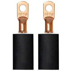 Moroso 5/16in Dia Stud 4 GA Wire Crimp/Solder Battery Cable Terminal Kit (2 Pack)