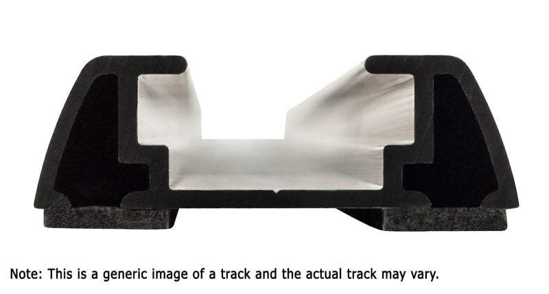 Rhino-Rack RTV Tracks w/Hardware & End Caps - 50.4in - Pair