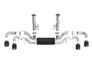 aFe MACH Force-Xp 2-1/2in 304SS Cat-Back 2020 Chevy Corvette (C8) 6.2L - Black Tip