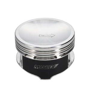 Manley 4.6L Ford Modular (2/4 Valve) 3.700in Bore 1.220in CD 18cc Dish Pistons - Set of 8