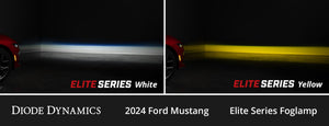 Diode Dynamics 2024 Ford Mustang EcoBoost Elite Series Add-On Fog Lamp Kit Yellow
