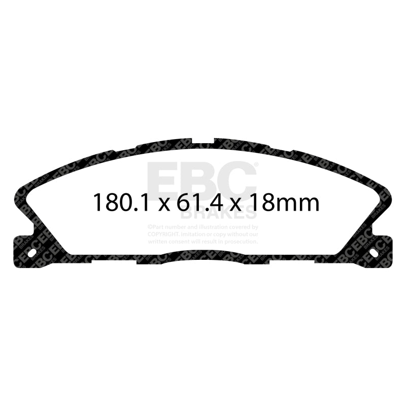 EBC 2013+ Lincoln MKT 3.5L Twin Turbo Ultimax2 Front Brake Pads
