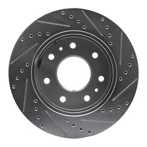 R1 09-09 Ford F-150 RWD Front Left Drilled & Slotted Silver Brake Rotor