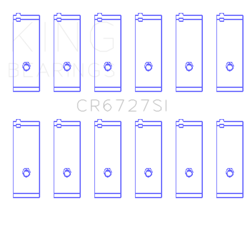 King Engine Bearings Toyota 1Fzfe 4477Cc (Size +0.25mm) Connecting Rod Bearing Set