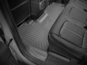 WeatherTech 2017+ Ford F-250/F-350/F-450/F-550 Crew Cab Rear FloorLiner - Black