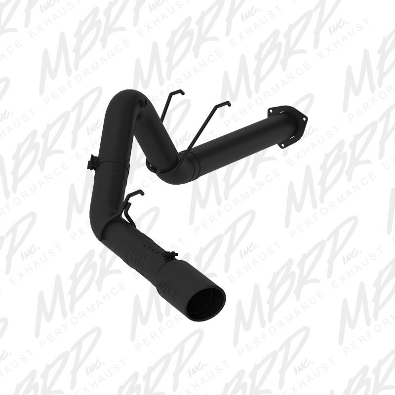 MBRP 17-19 Ford F-250/350/450 6.7L 4in Filter Back Single Tip Black Coated Exhaust
