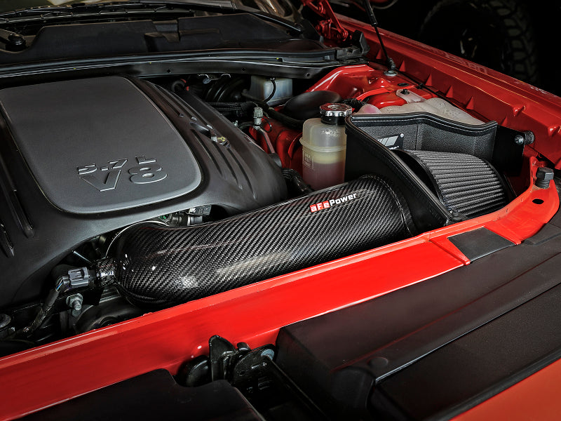 aFe POWER Magnum FORCE Carbon Fiber Stage 2 Track Series Pro Dry S CAIS - 11-18 Dodge Challenger V8