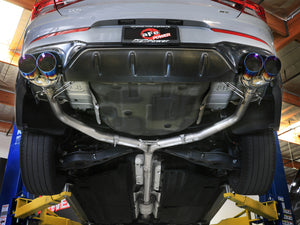 aFe Takeda 21-24 Kia K5 GT L4-2.5L (t) SS Axle-Back Exhaust System w/ Blue Flame Tips