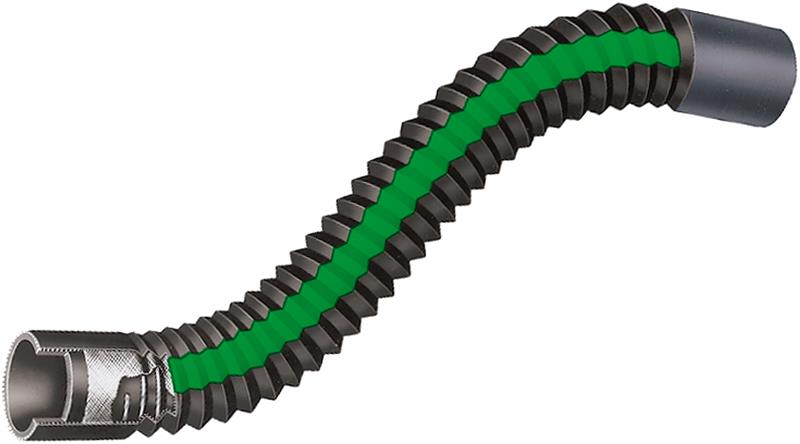 Gates Western-Austin 720 Detroit Diesel 6V-53 Diesel Upper Left Side Flexible HD Coolant Hose
