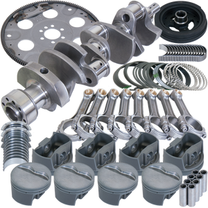 Eagle Chevy 350 1Pc 3.750in Crank 5.700in I-Beam Rods 4.040in Pistons 153 Tooth FP Balanced Assembly