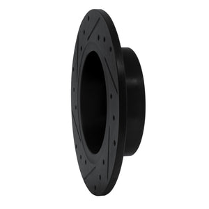 R1 10-19 Audi A3 Rear Right Drilled & Slotted Black Brake Rotor