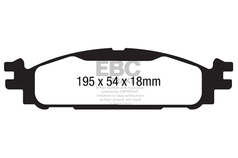 EBC 11+ Ford Explorer 2.0 Turbo 2WD Ultimax2 Front Brake Pads