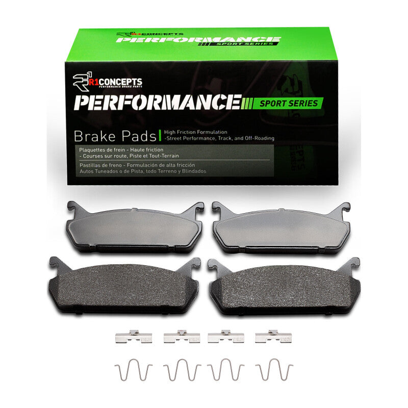 R1 90-96 Ford Escort Rear Performance Sport Pads & Hardware Kit