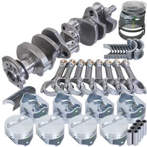 Eagle Chevy 350 1Pc 3.750in Crank 5.700in I-Beam Rod 4.030in Pistons Eagle 168 Tooth FP Bal Assembly