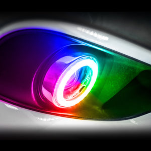 Oracle Ford Mustang Roush 05-09 LED Waterproof Fog Halo Kit - ColorSHIFT