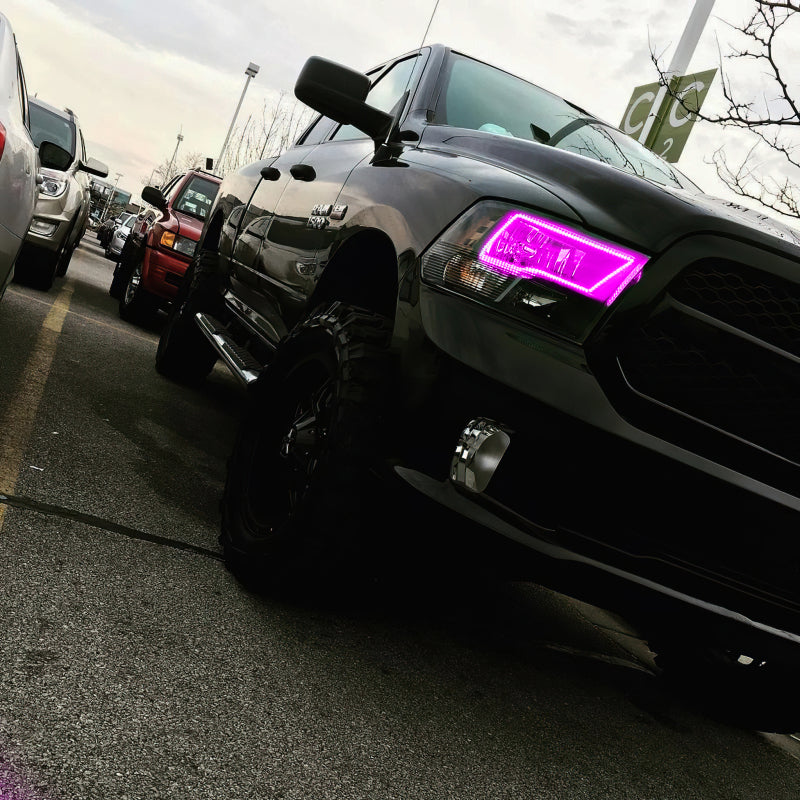 Oracle Dodge Ram Sport 09-18 LED Headlight Halo Kit - ColorSHIFT w/ BC1 Controller