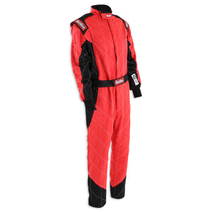 RaceQuip Red Chevron-5 Suit SFI-5 - Medium Tall