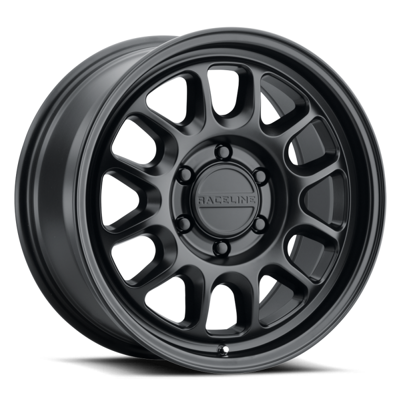Raceline 958B Rogue 17X8.5 / 6X139.7 / 0mm Offset 106.1 Bore - Satin Black