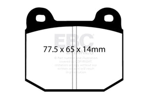 EBC 08+ Lotus 2-Eleven 1.8 Supercharged Greenstuff Front Brake Pads