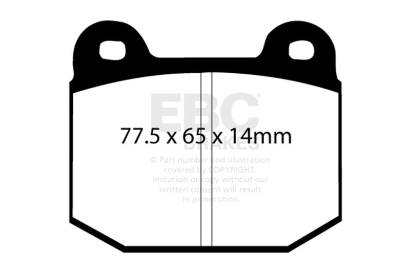 EBC 08+ Lotus 2-Eleven 1.8 Supercharged Greenstuff Front Brake Pads